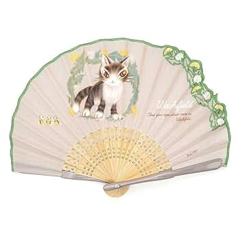 扇子　センス　猫のダヤン　わちふぃーるど　ダヤン Amazon.co.jp: [わちふぃーるど] 猫のダヤン 刺繍扇子